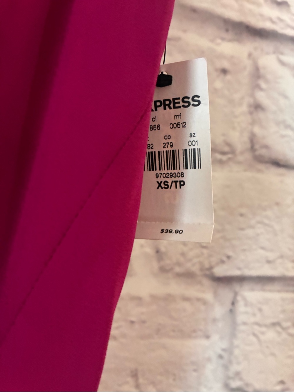 Express Slim-Strap Raspberry Cami Tank Top - XS - Picture 2 of 6